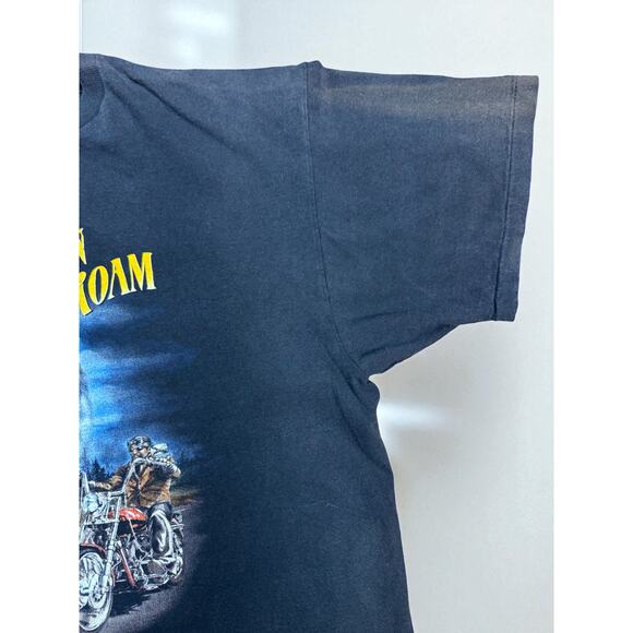 Vintage Born To Roam 3D Emblem T-Shirt Size XL Sturgis Single Stitch USA 1993 - Picture 4 of 7